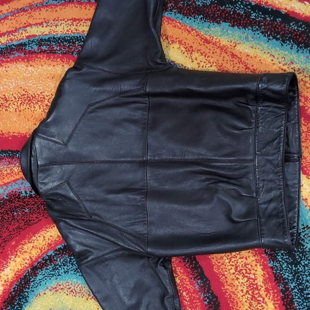 Vintage Nordstrom Black Leather Jacket - Picture 6 of 6